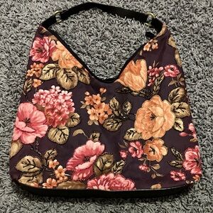 NWOT floral beaded purse shoulder bad